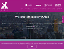 Tablet Screenshot of exclusive-group.com